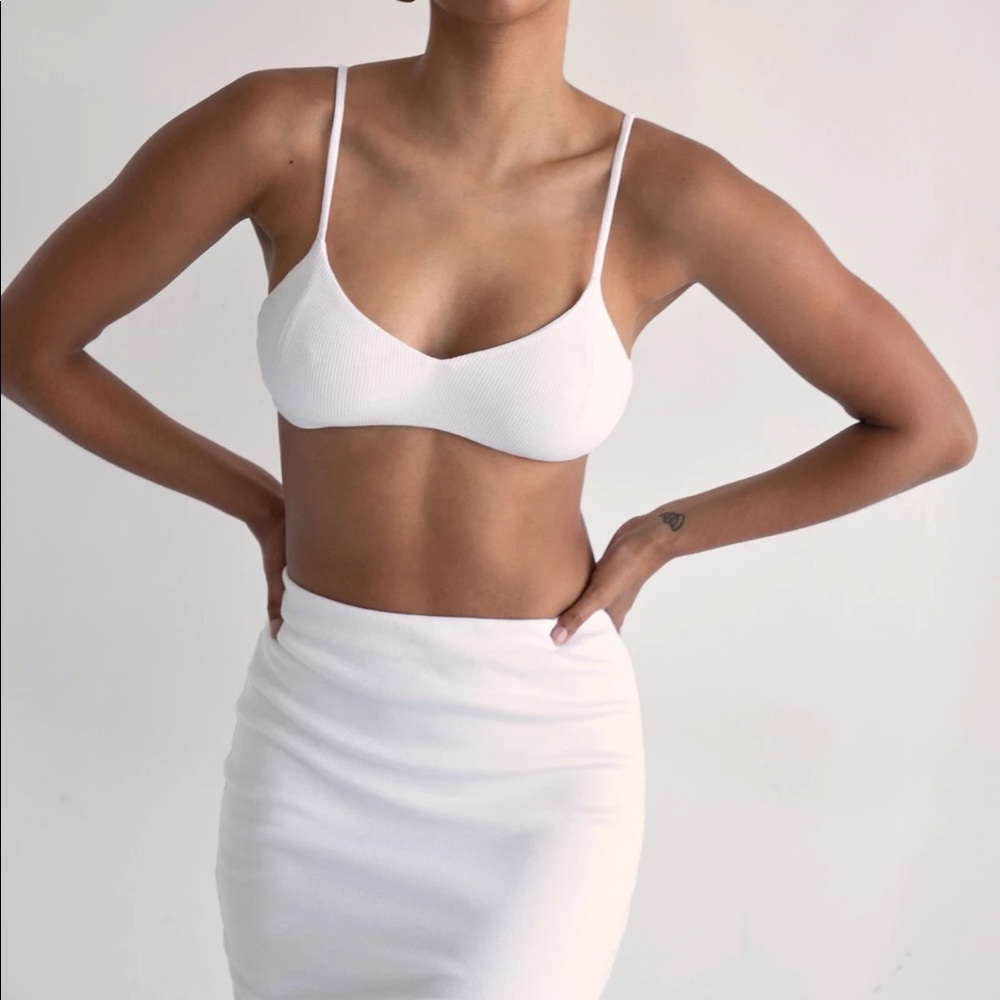 Ribbed modal skirt and top set. NWT - Picture 7 of 7